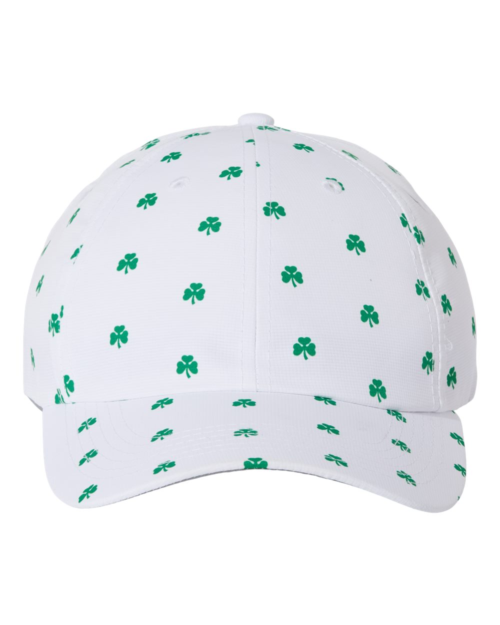 Front View of White Shamrock Alter Ego Cap - X210R