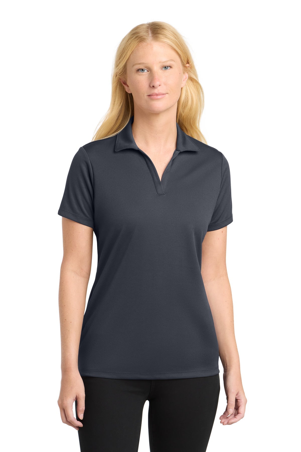 Graphite Grey Sport-Tek Women's PosiCharge RacerMesh Polo. LST640