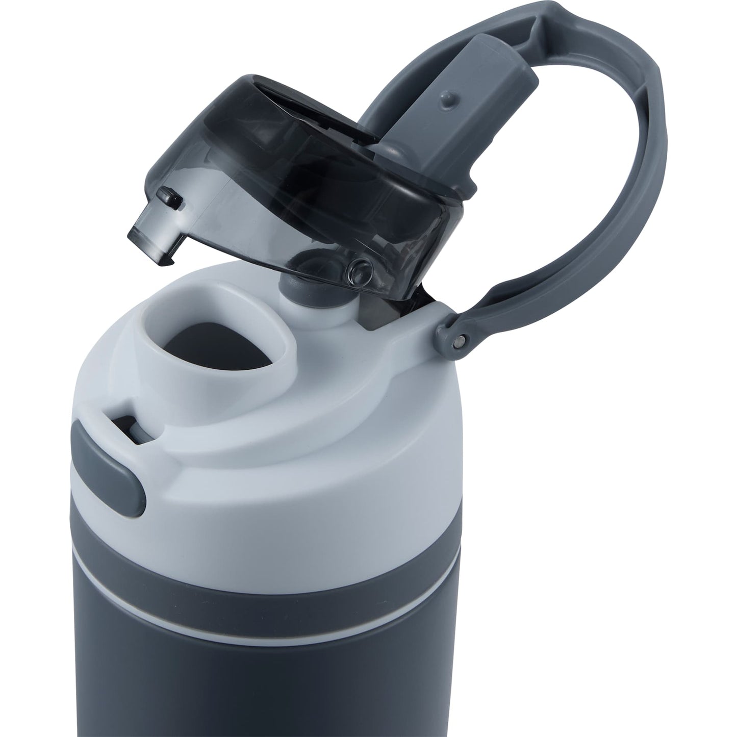 Gray Elvin 28oz Recycled Stainless Flip Straw Bottle plain