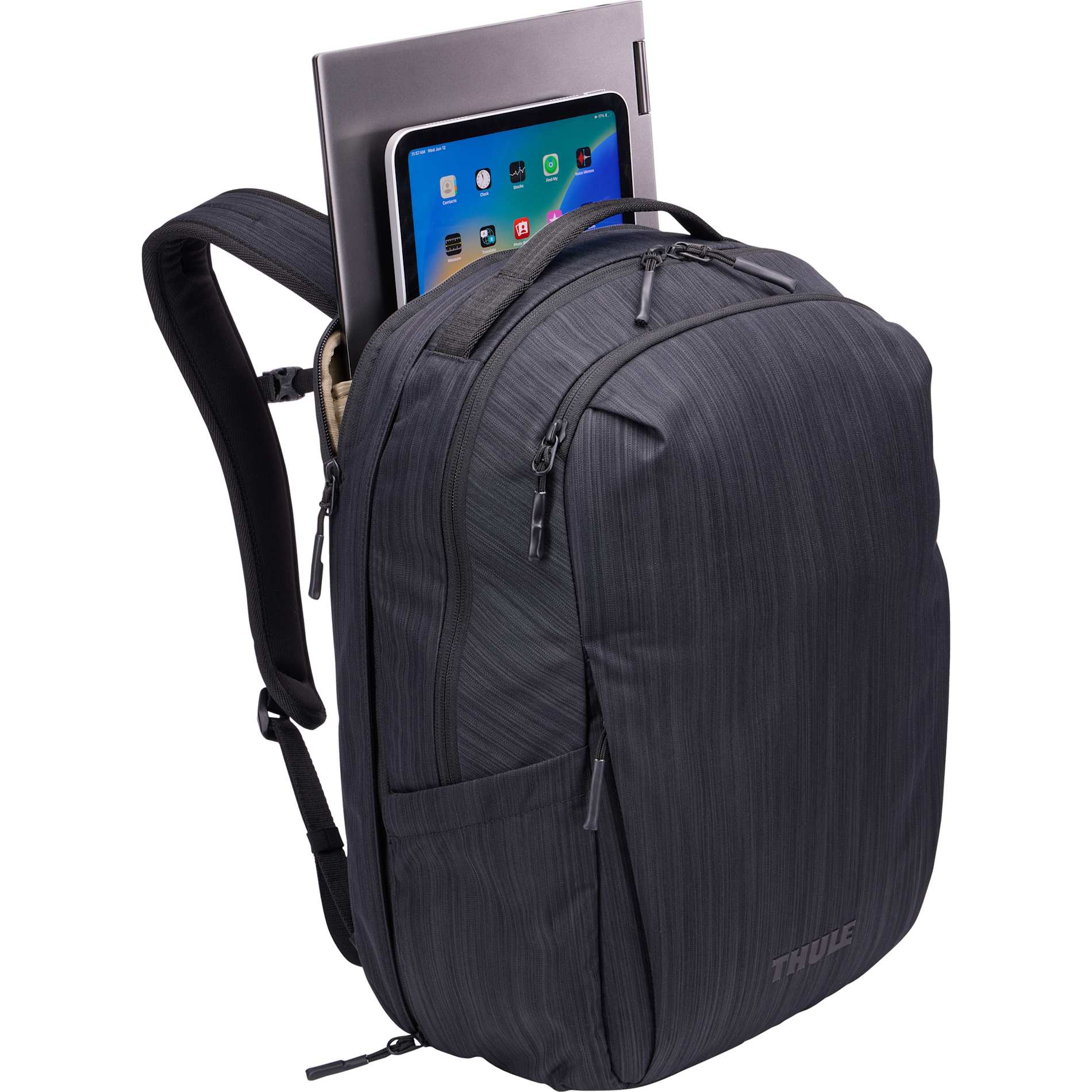 Gray Thule Recycled Stravan 2.0 Backpack plain