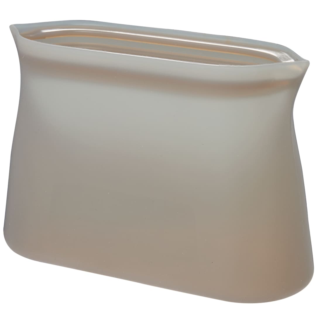 Gray Zili Silicone Food Storage Bag 16oz plain