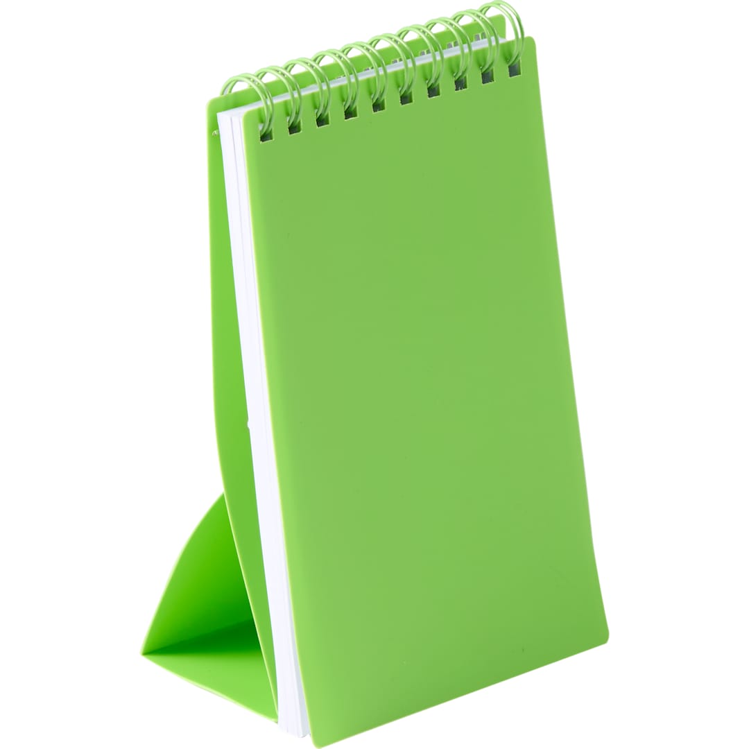 Green 3" x 5" Recycled Stand Up Pocket Jotter plain