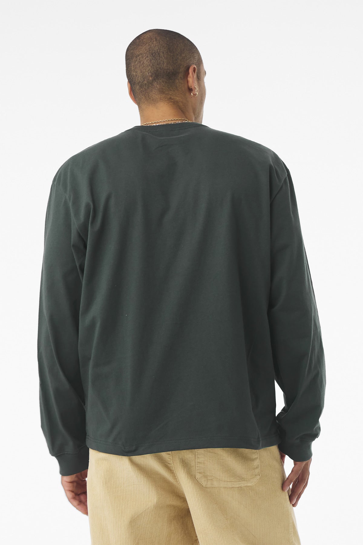 HunterGrn BELLA+CANVAS Unisex 7.5-Ounce Heavyweight Long Sleeve Tee BC4651