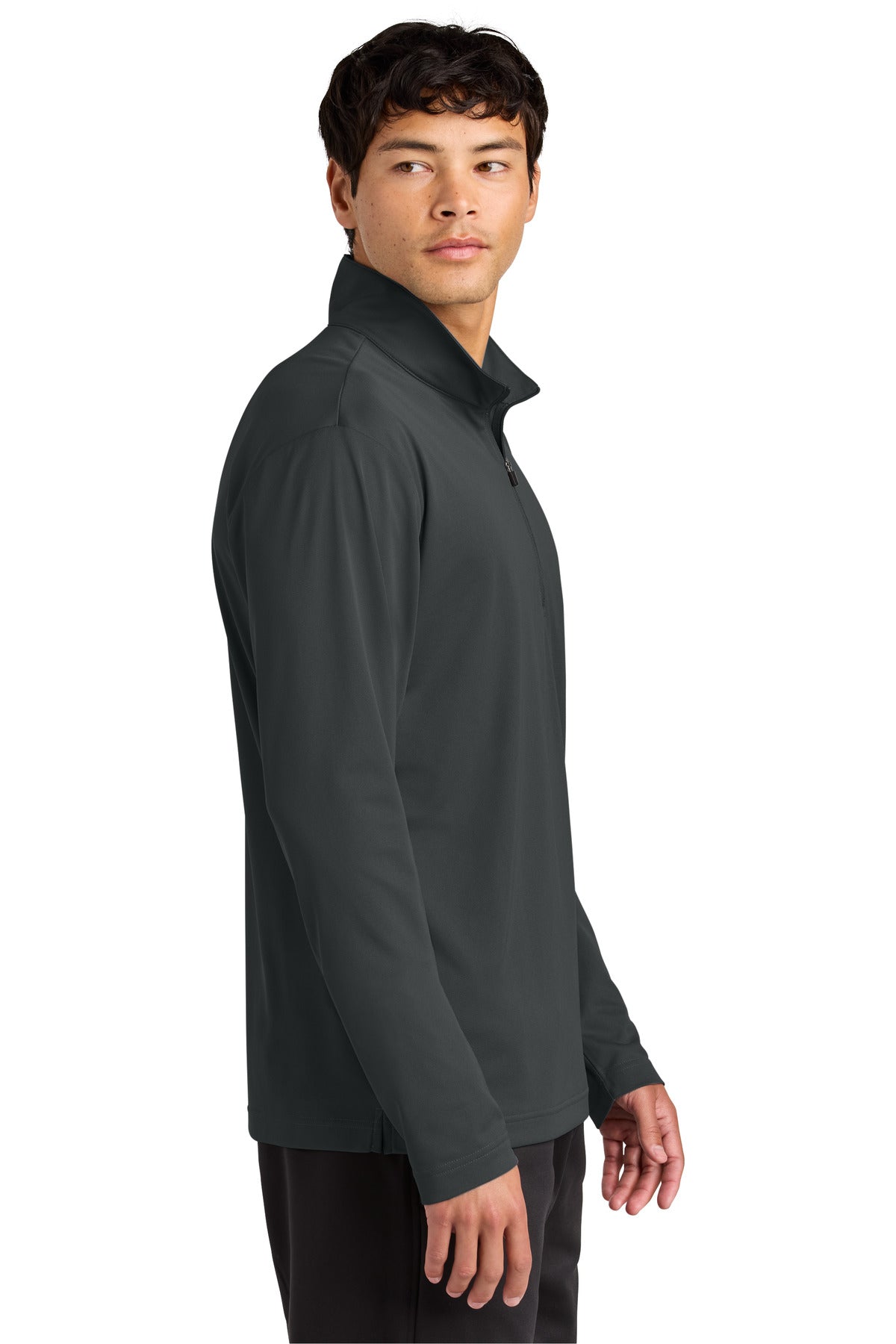 IronGrey Sport-Tek Micropique Sport-Wick 1/4-Zip ST672