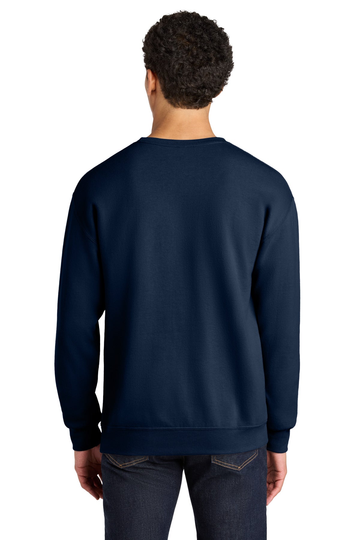 JNavy Jerzees Ultimate Unisex CVC Ring Spun Crewneck Sweatshirt IC48M
