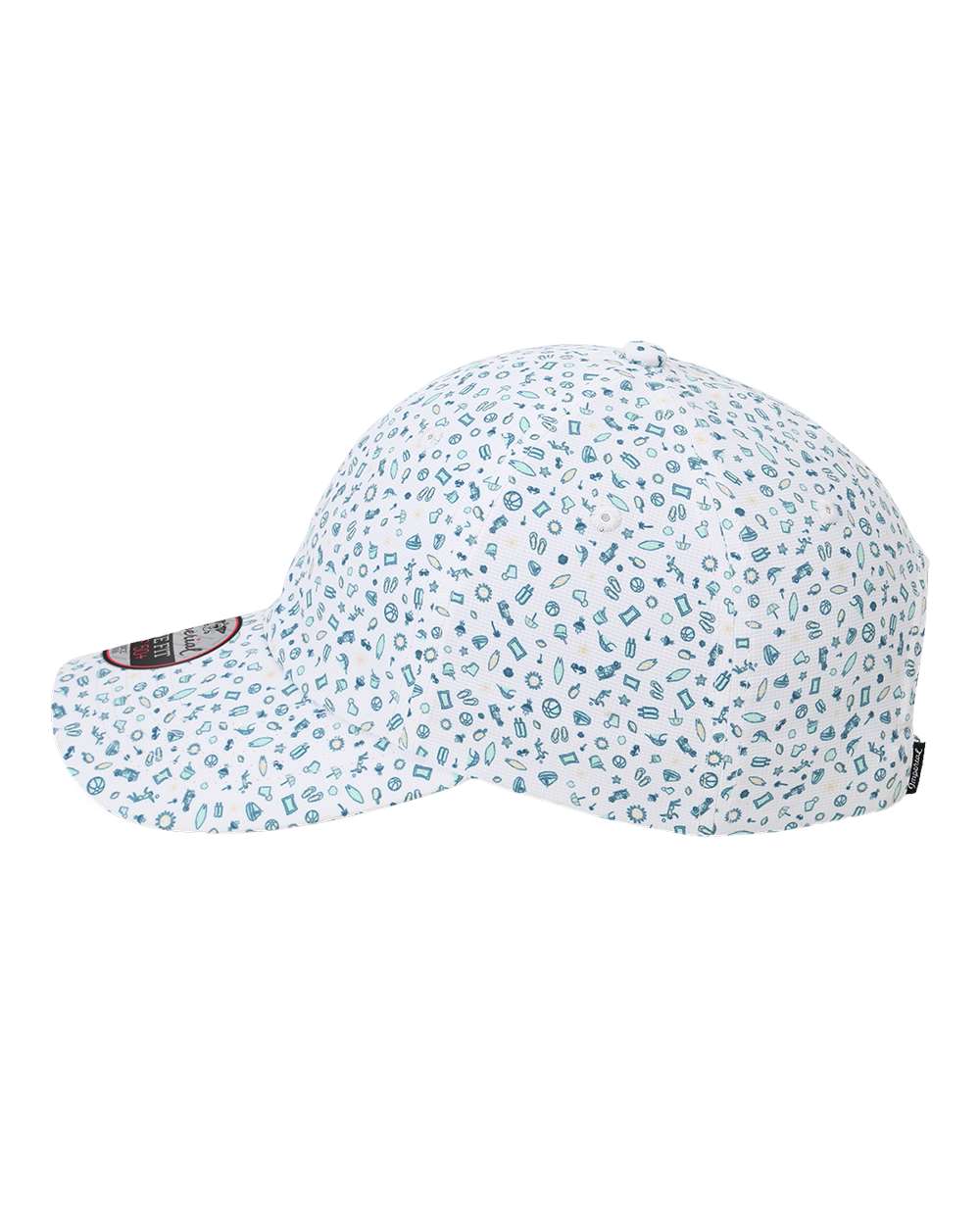 Left View of Beach Blue Alter Ego Cap - X210R