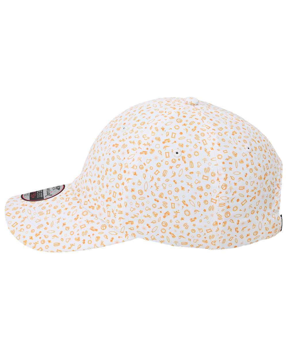 Left View of Beach Orange Alter Ego Cap - X210R