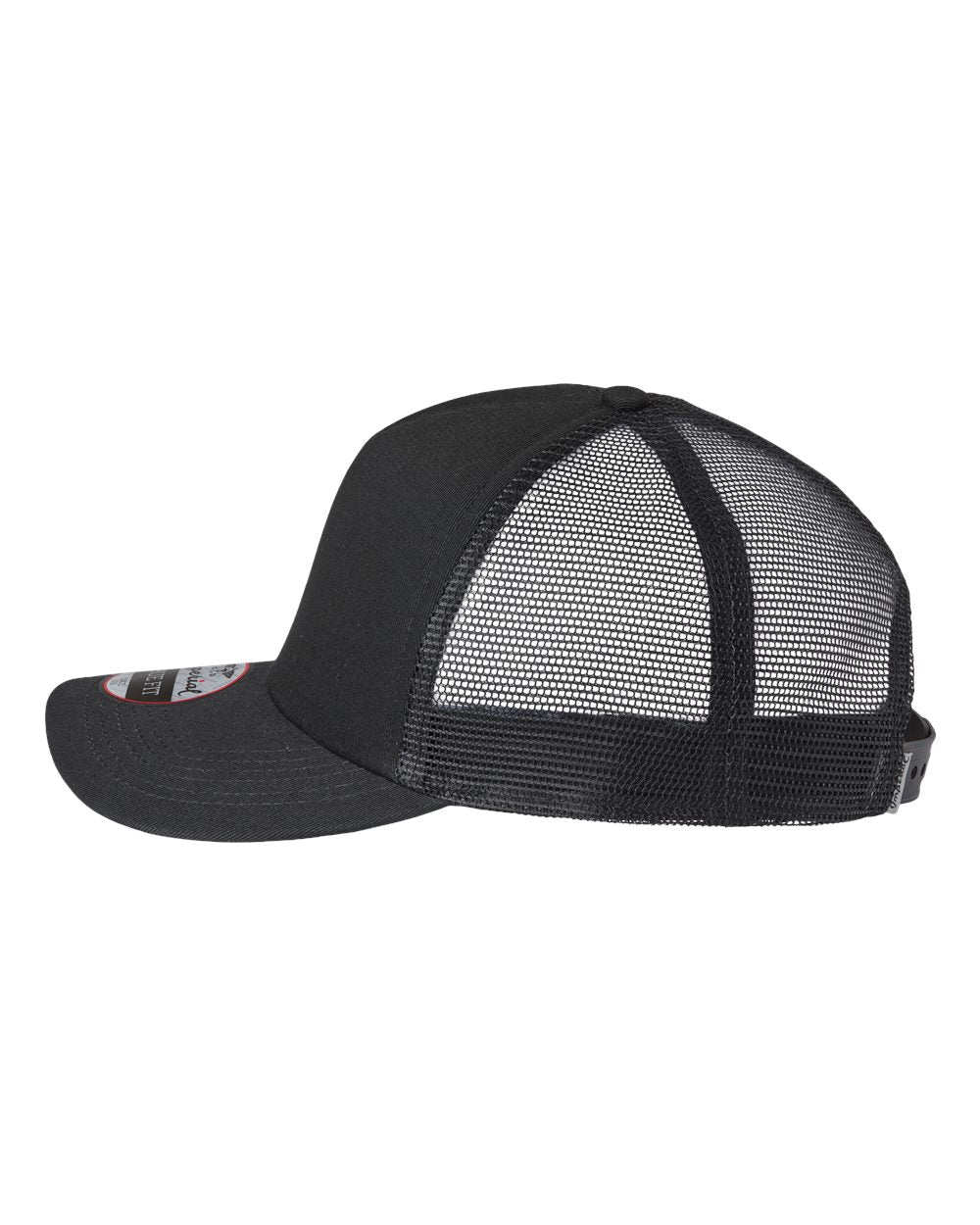 Left View of Black North Country Trucker Cap - 1287