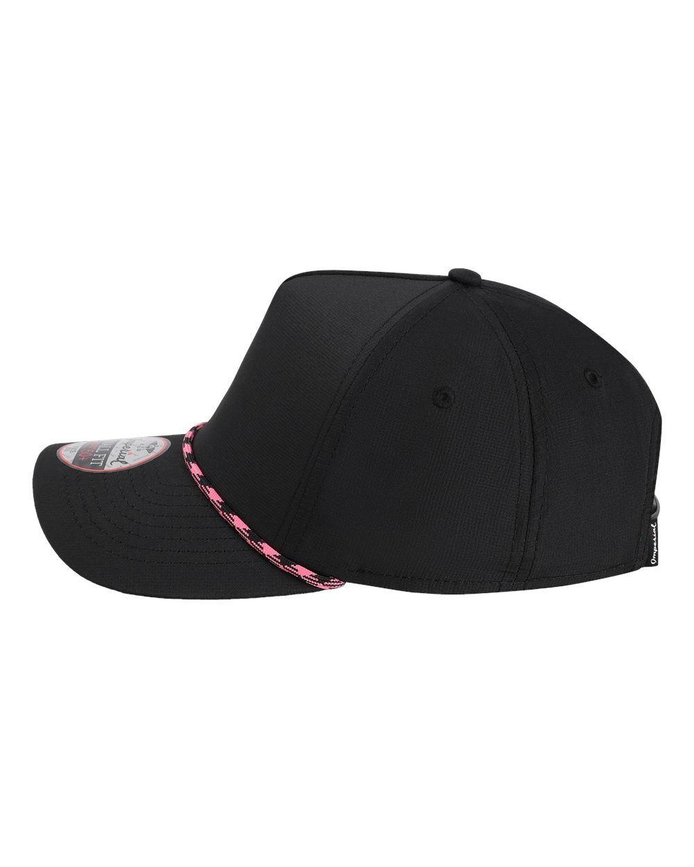 Left View of Black The Corral Women's Cap - L5059