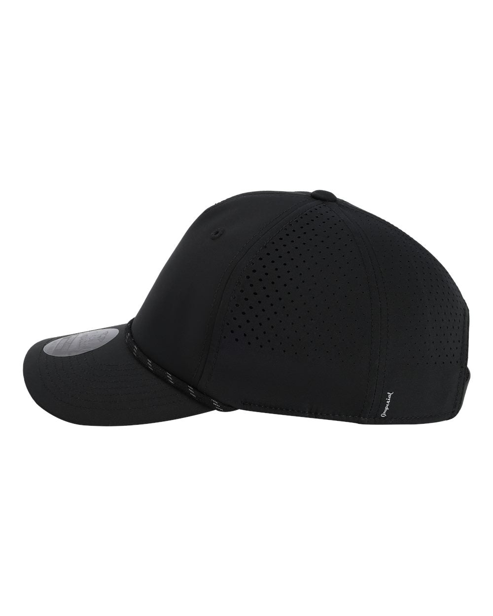 Left View of Black The Dyno Cap - S1505
