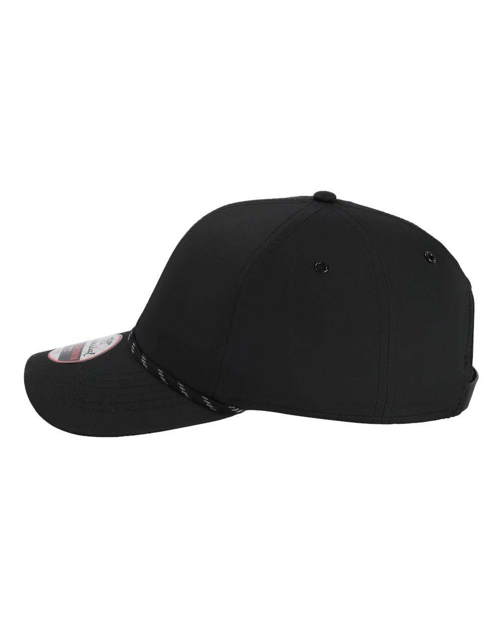 Left View of Black The Habanero Performance Rope Cap - 6054
