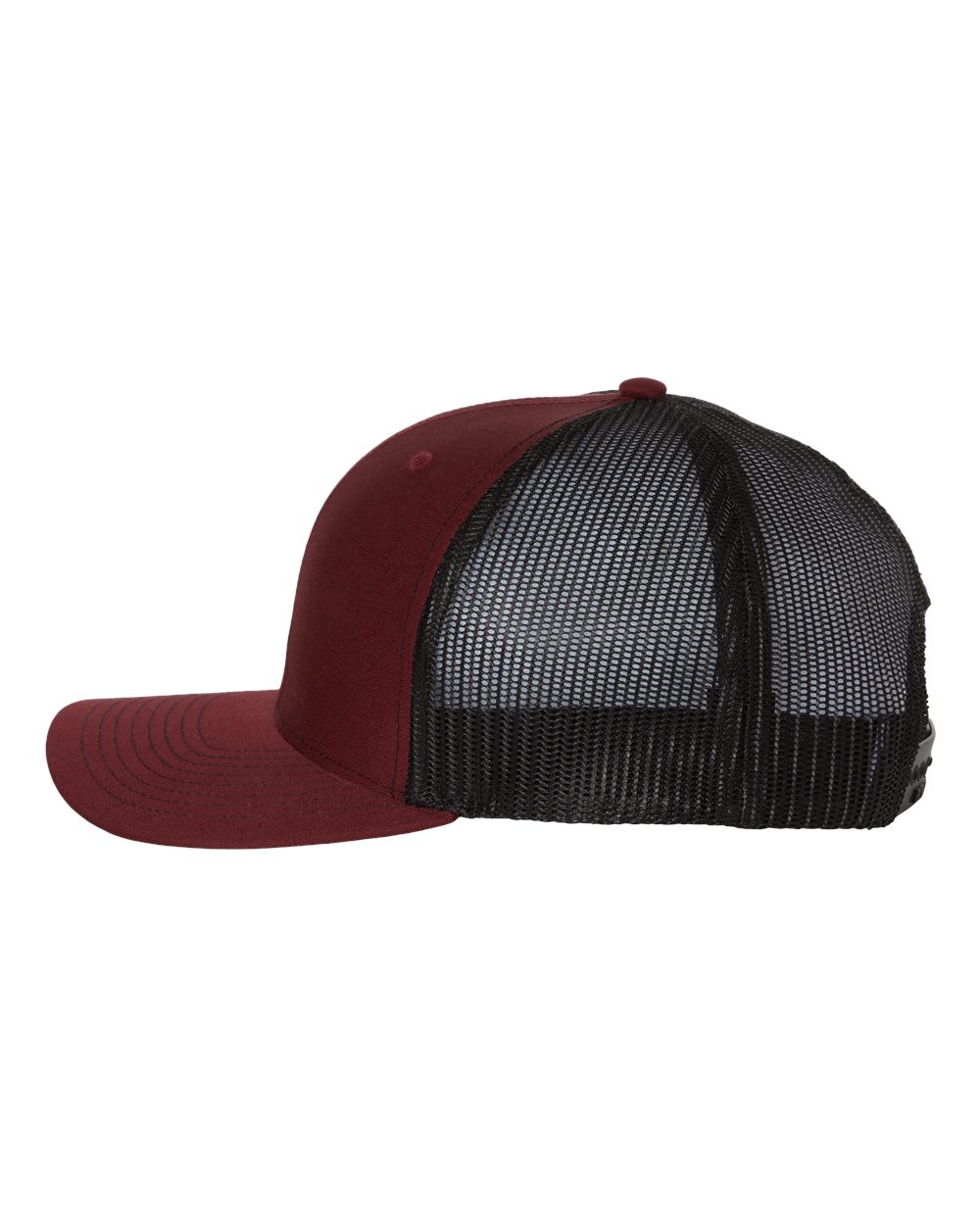 Left View of Cardinal/ Black Snapback Trucker Cap - 112