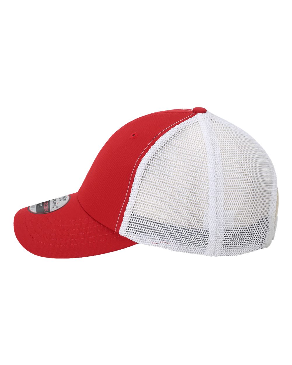 Left View of Cardinal/ White The Original Sport Mesh Cap - X210SM