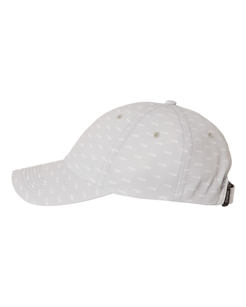 Left View of Grey Bone Fish Alter Ego Cap - X210R