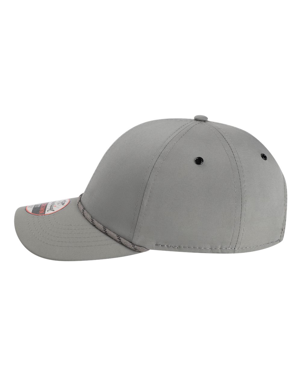 Left View of Grey The Habanero Performance Rope Cap - 6054