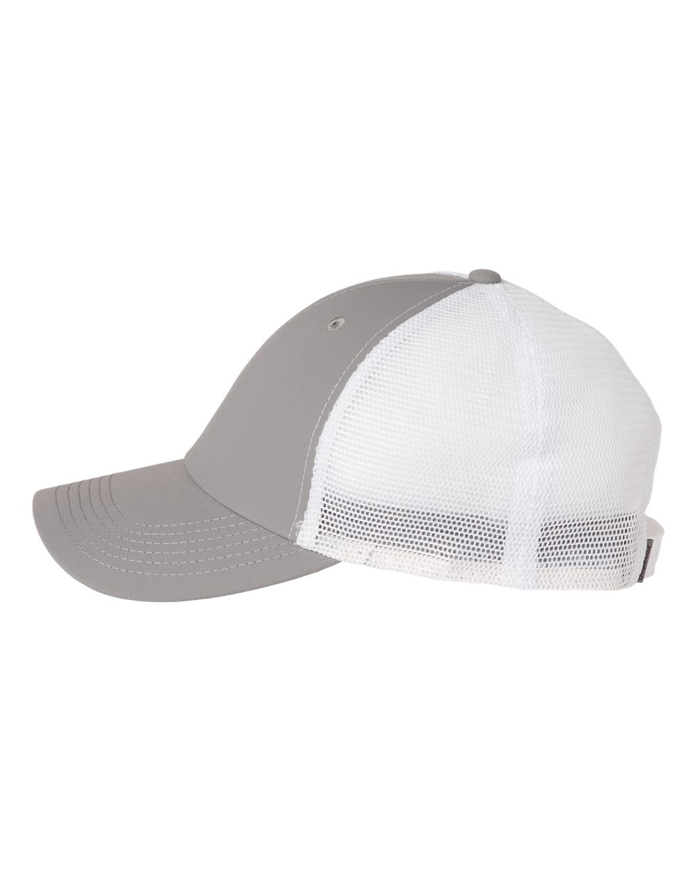 Left View of Light Grey/ White The Original Sport Mesh Cap - X210SM