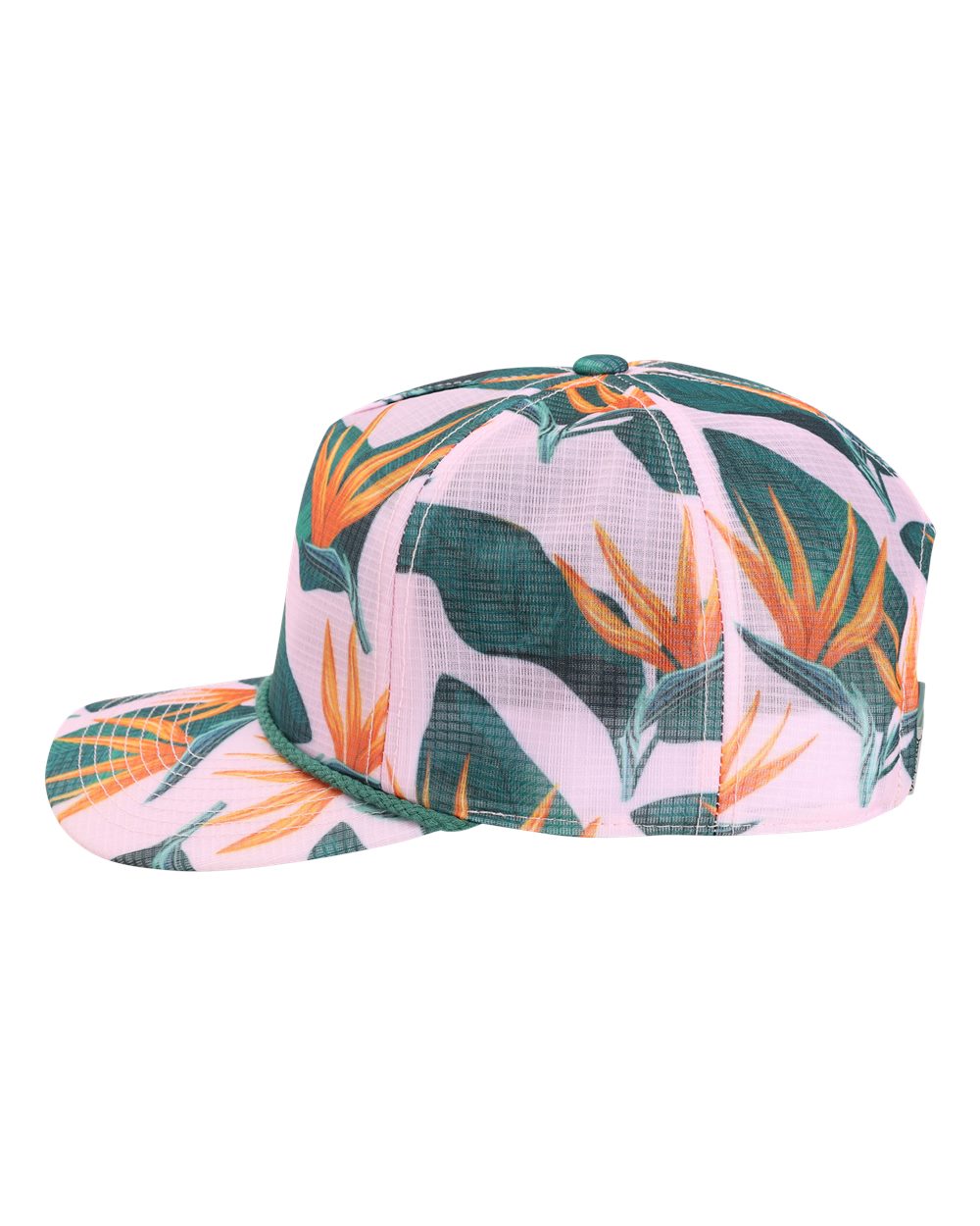 Left View of Light Pink The Live Wire Cap - DNA012