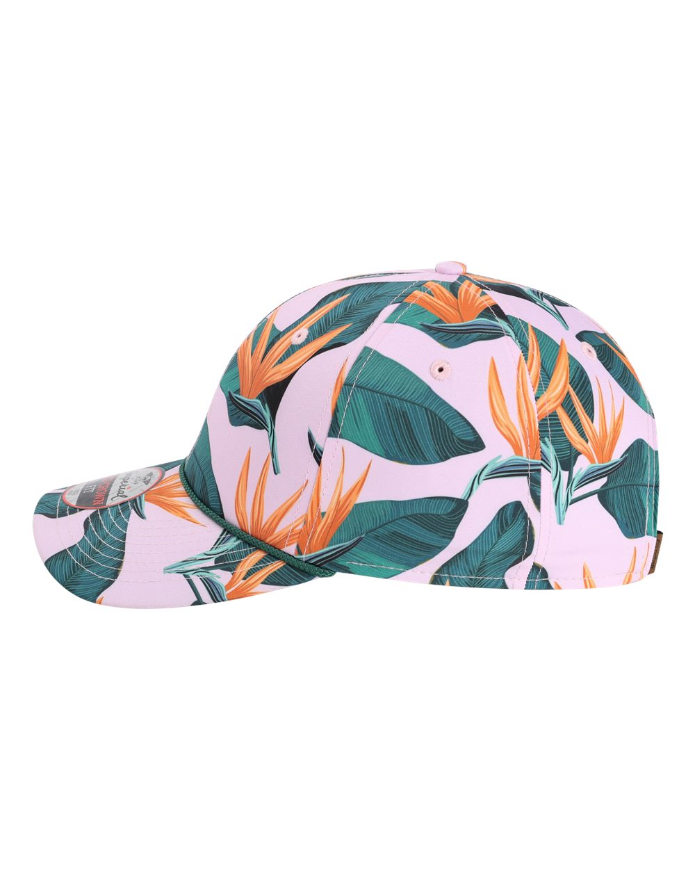 Left View of Light Pink The Outtasite Cap - 5058