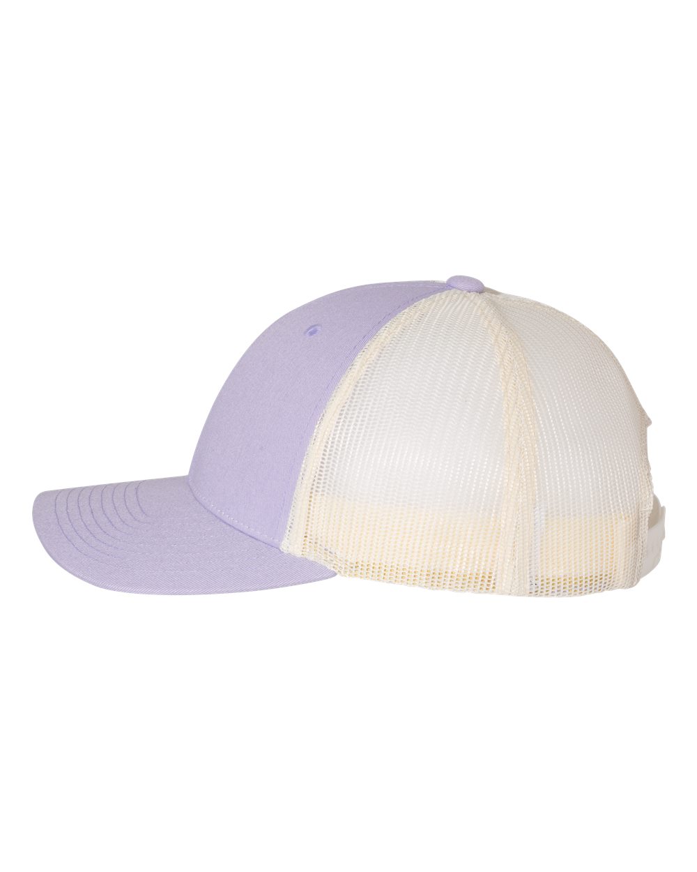 Left View of Lilac/ Birch Low Pro Trucker Cap - 115