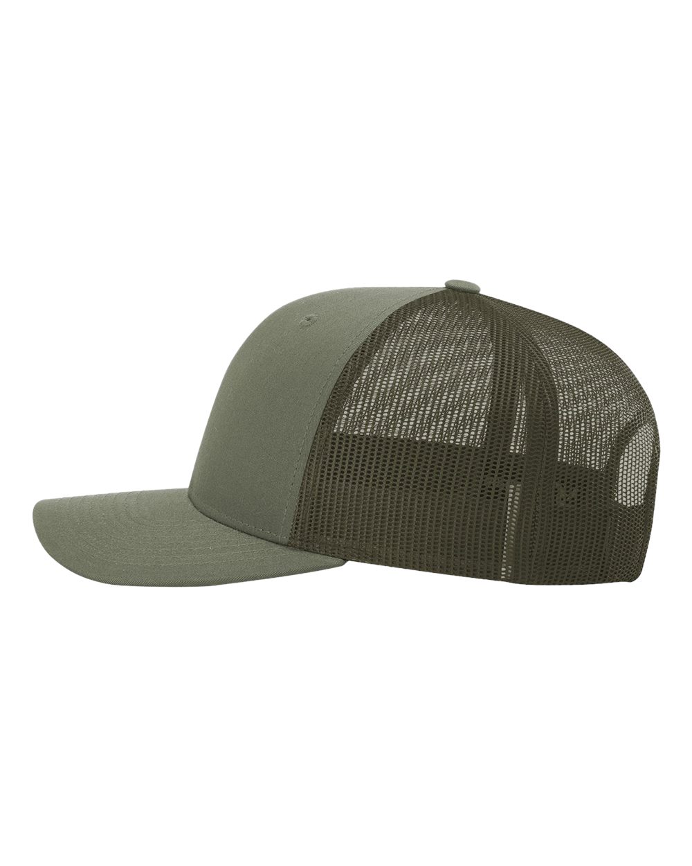 Left View of Loden Snapback Trucker Cap - 112
