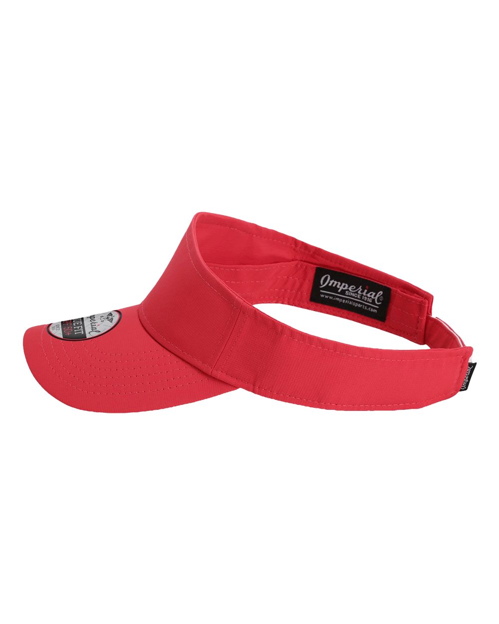 Left View of Nantucket Red The Performance Phoenix Visor - 3124P