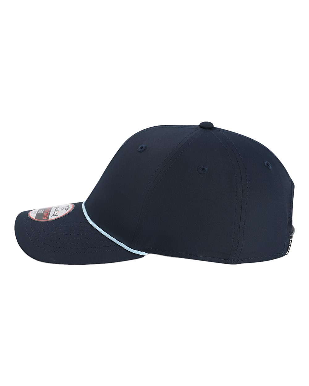 Left View of Navy/ Light Blue The Wingman Cap - 7054