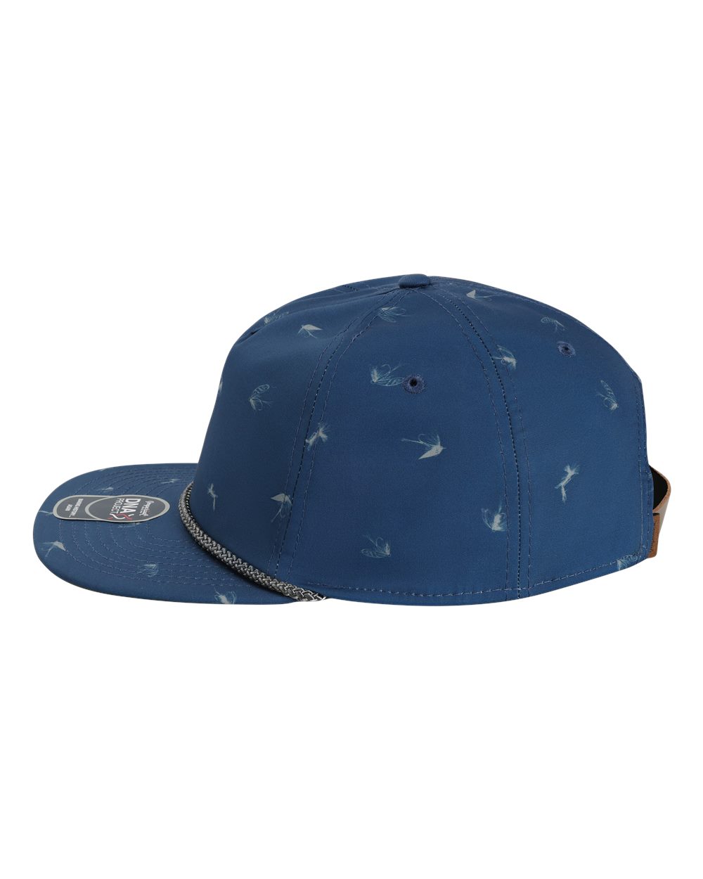 Left View of Navy The Golden Hour Cap - DNA014