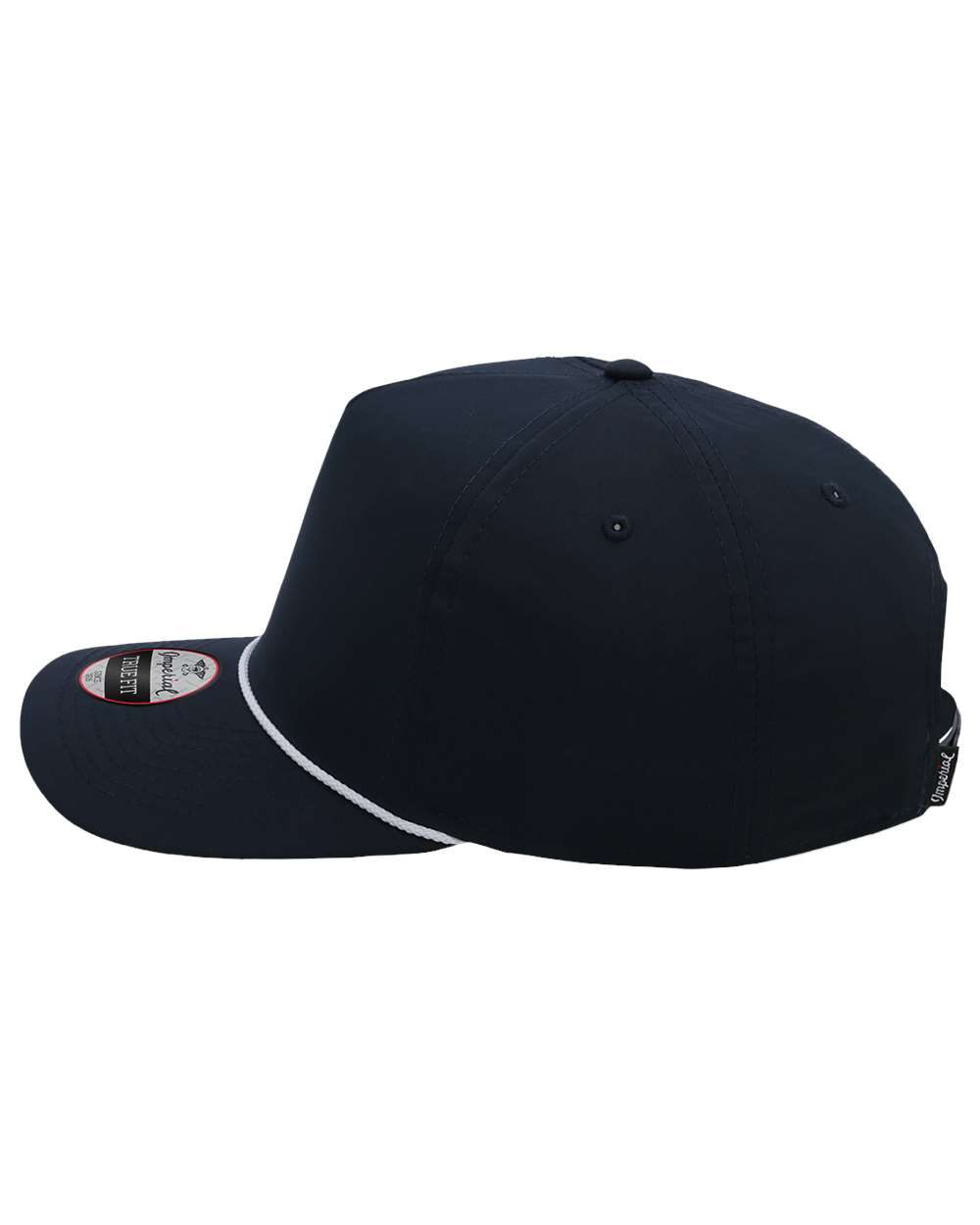 Left View of Navy/ White The Wrightson Cap - 5054