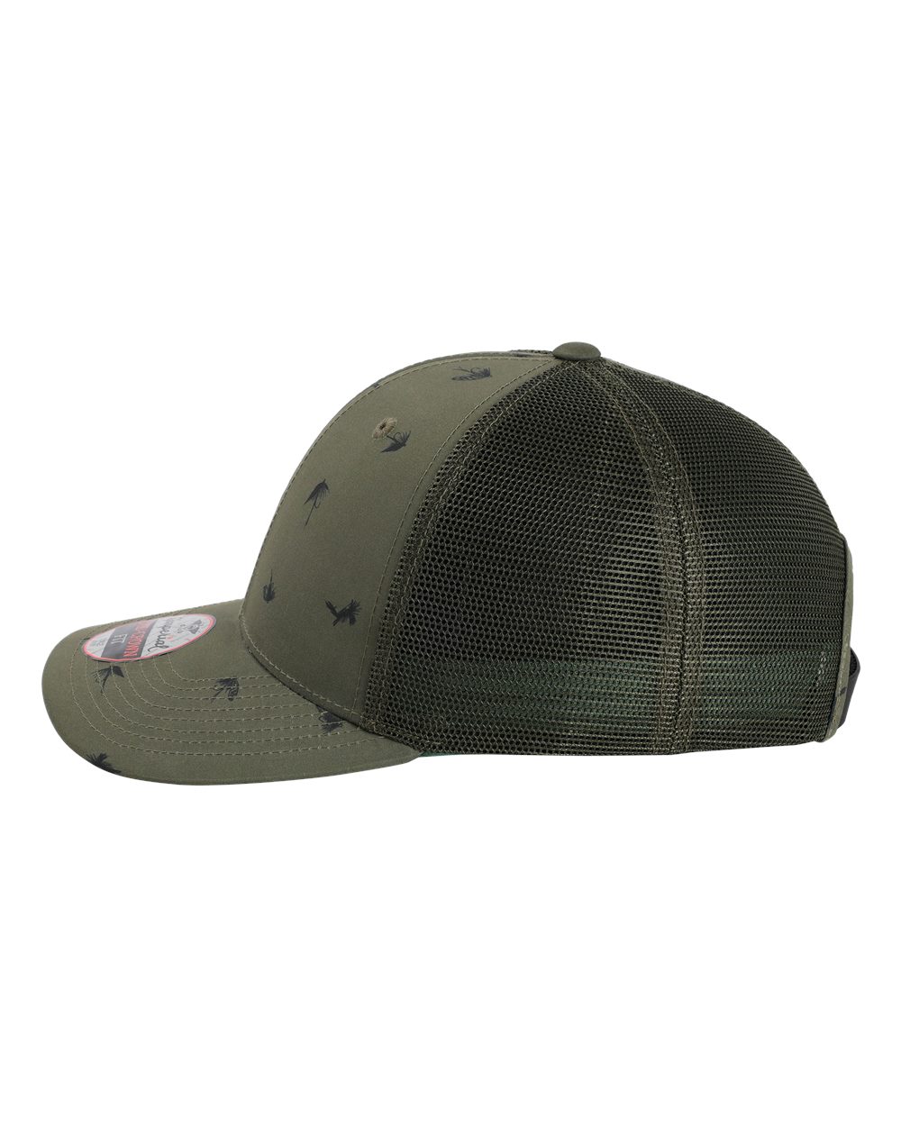 Left View of Olive Green The Passenger Side Cap - 4074