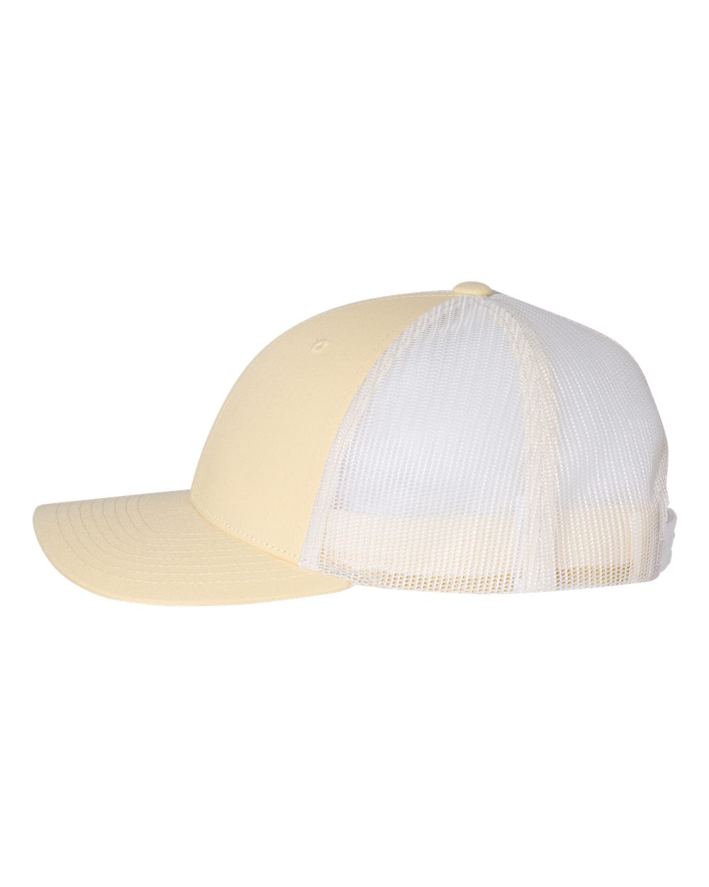 Left View of Pale Banana/ Birch Low Pro Trucker Cap - 115