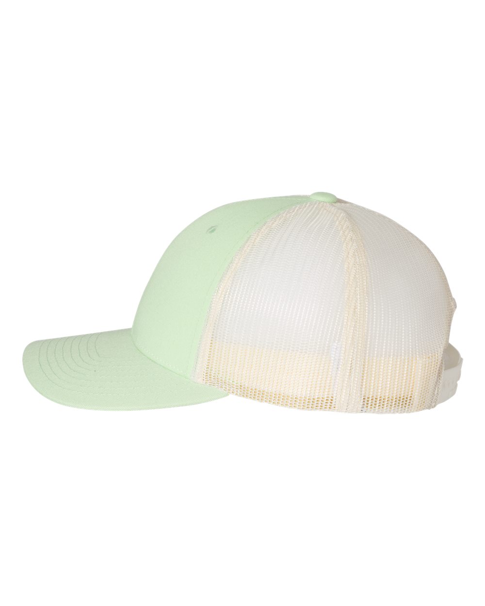 Left View of Patina Green/ Birch Low Pro Trucker Cap - 115