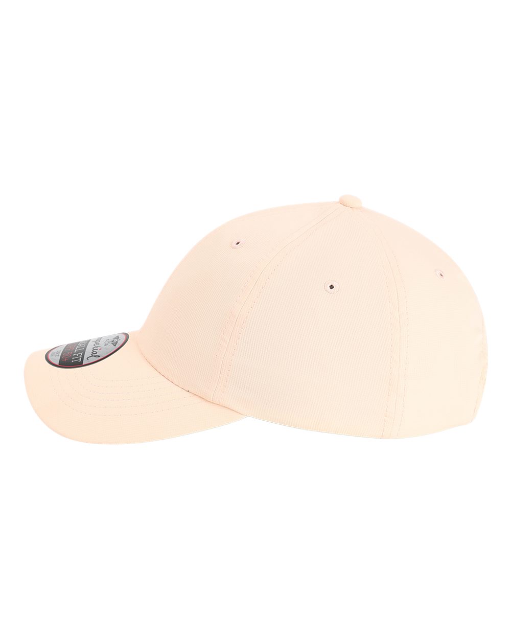 Left View of Peach The Original Small Fit Women's Performance Cap - L210P
