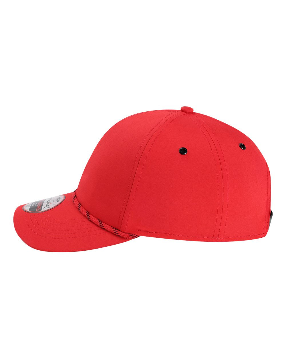 Left View of Red The Habanero Performance Rope Cap - 6054