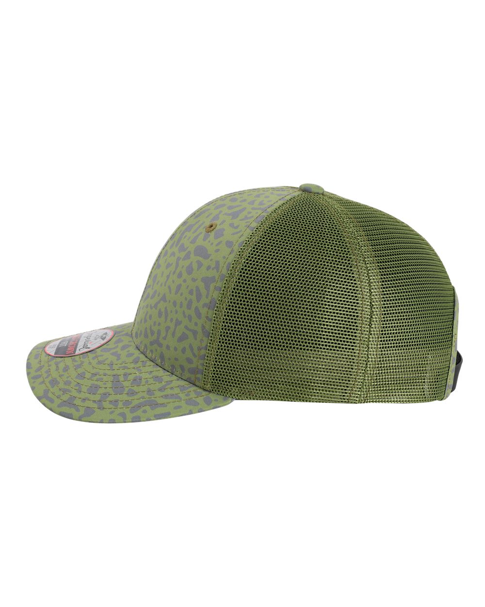 Left View of Trout Olive The Passenger Side Cap - 4074