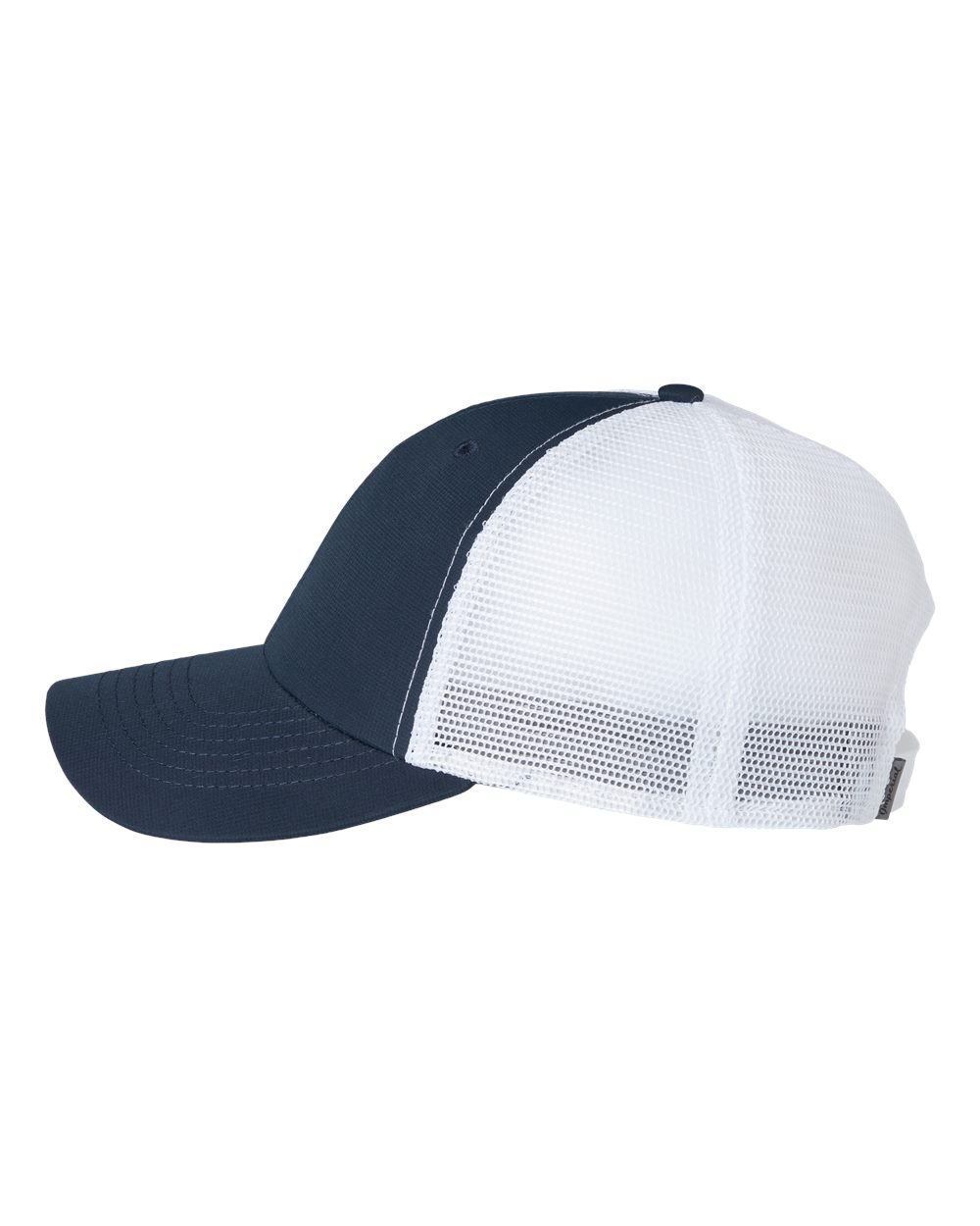 Left View of True Navy/ White The Original Sport Mesh Cap - X210SM