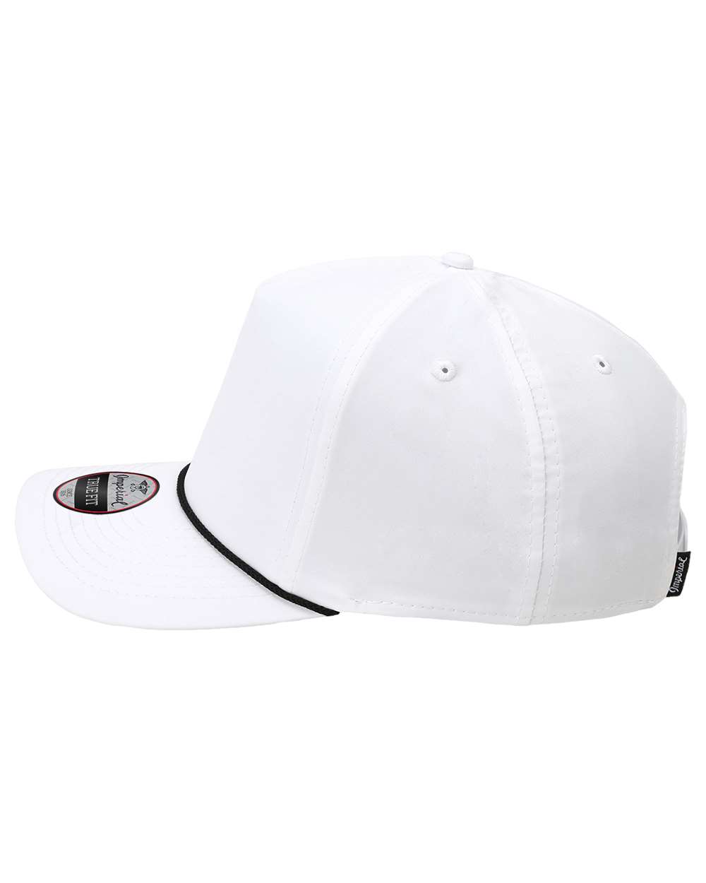 Left View of White/ Black The Wrightson Cap - 5054
