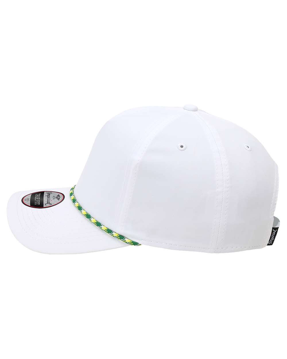 Left View of White/ Green-Yellow The Wrightson Cap - 5054