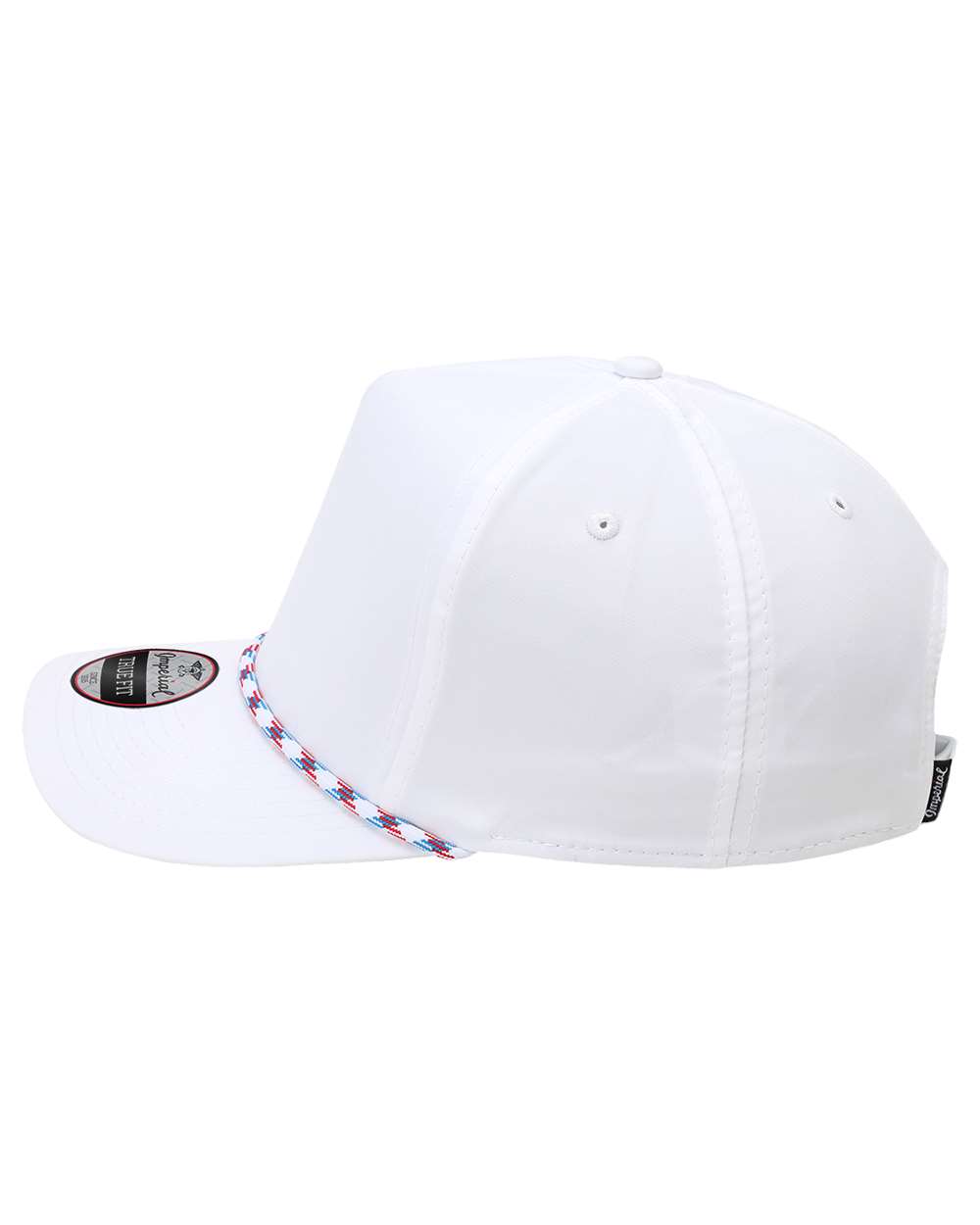 Left View of White/ Light Blue-Red The Wrightson Cap - 5054