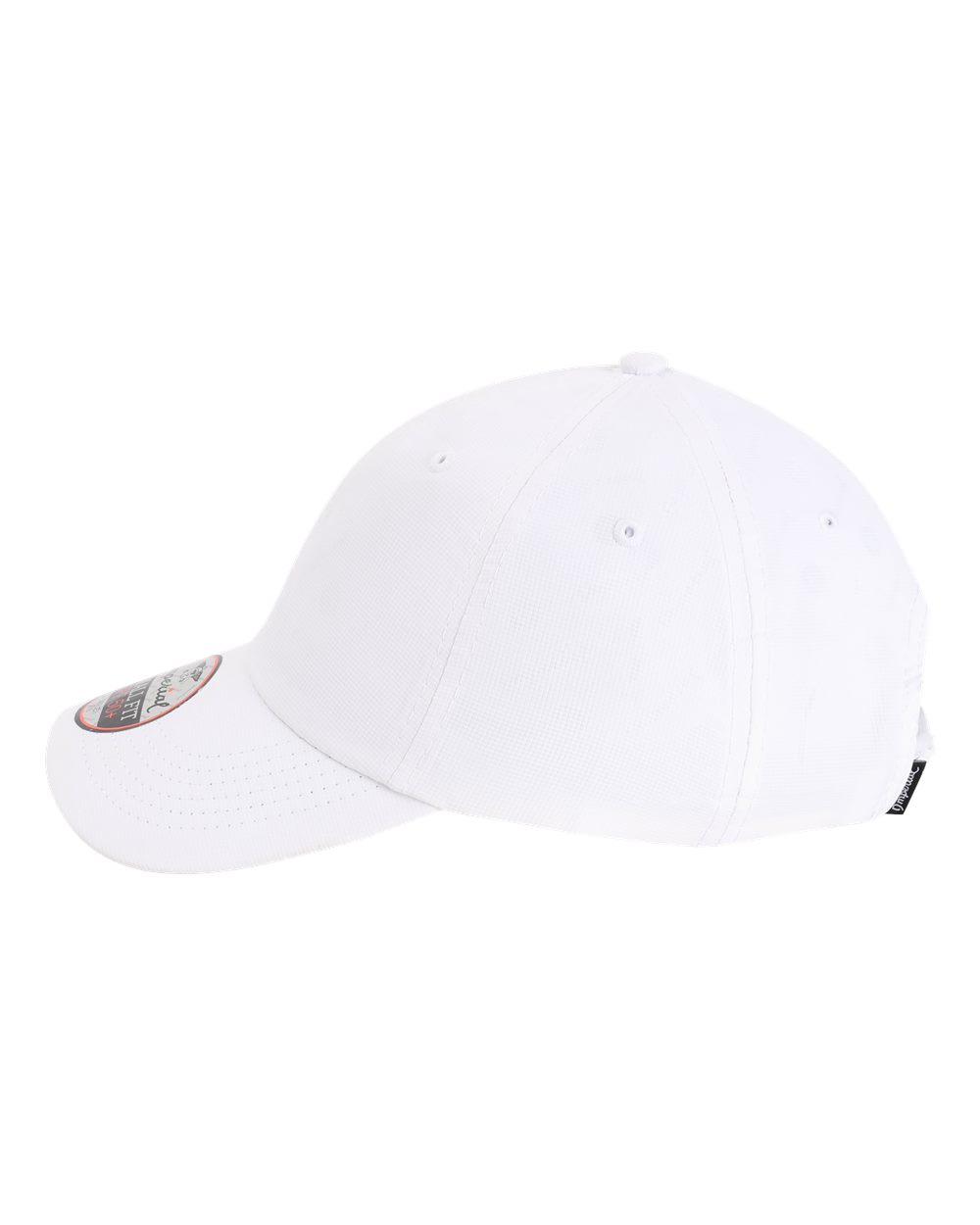 Left View of White The Original Small Fit Women's Performance Cap - L210P
