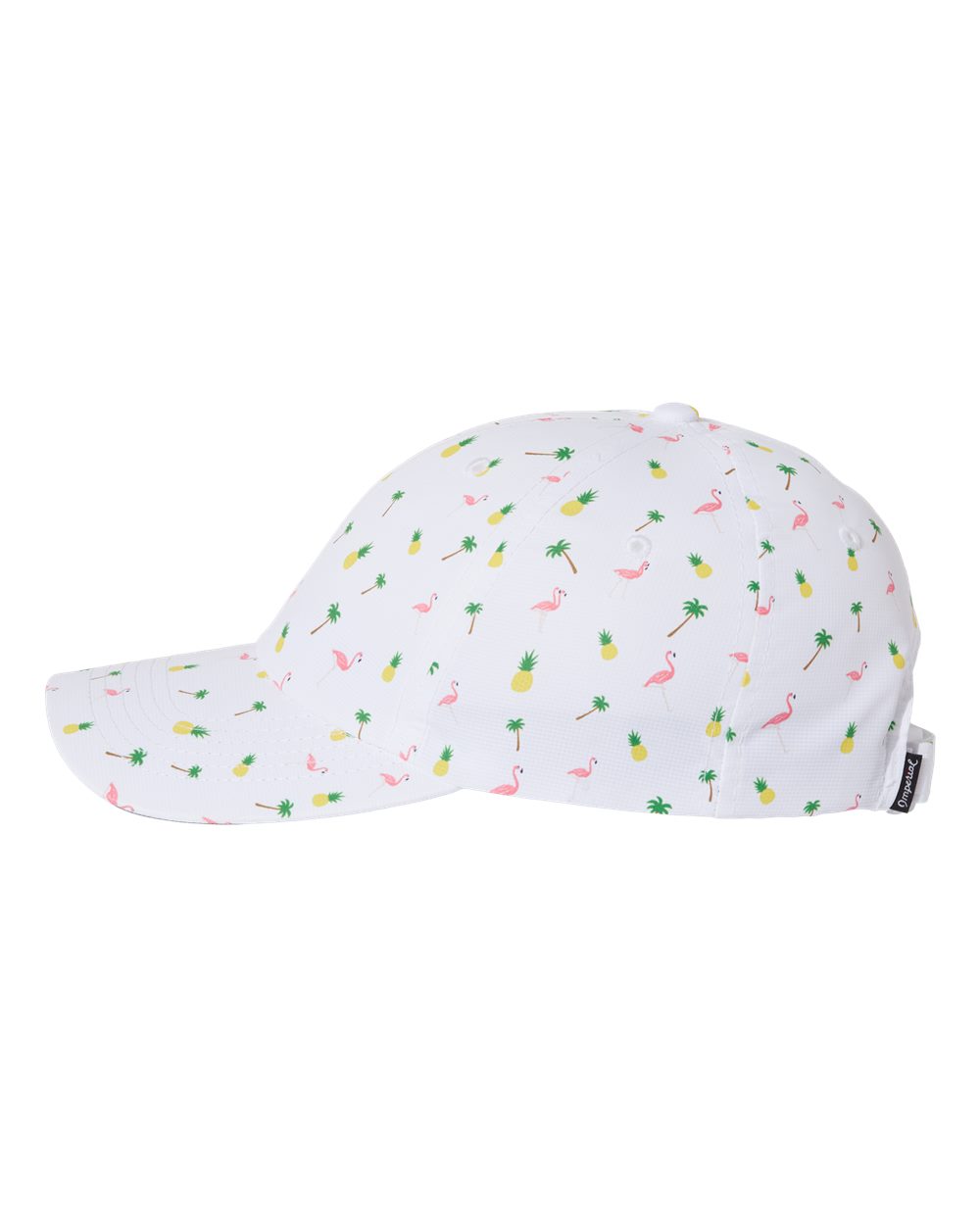 Left View of White Tropical Alter Ego Cap - X210R