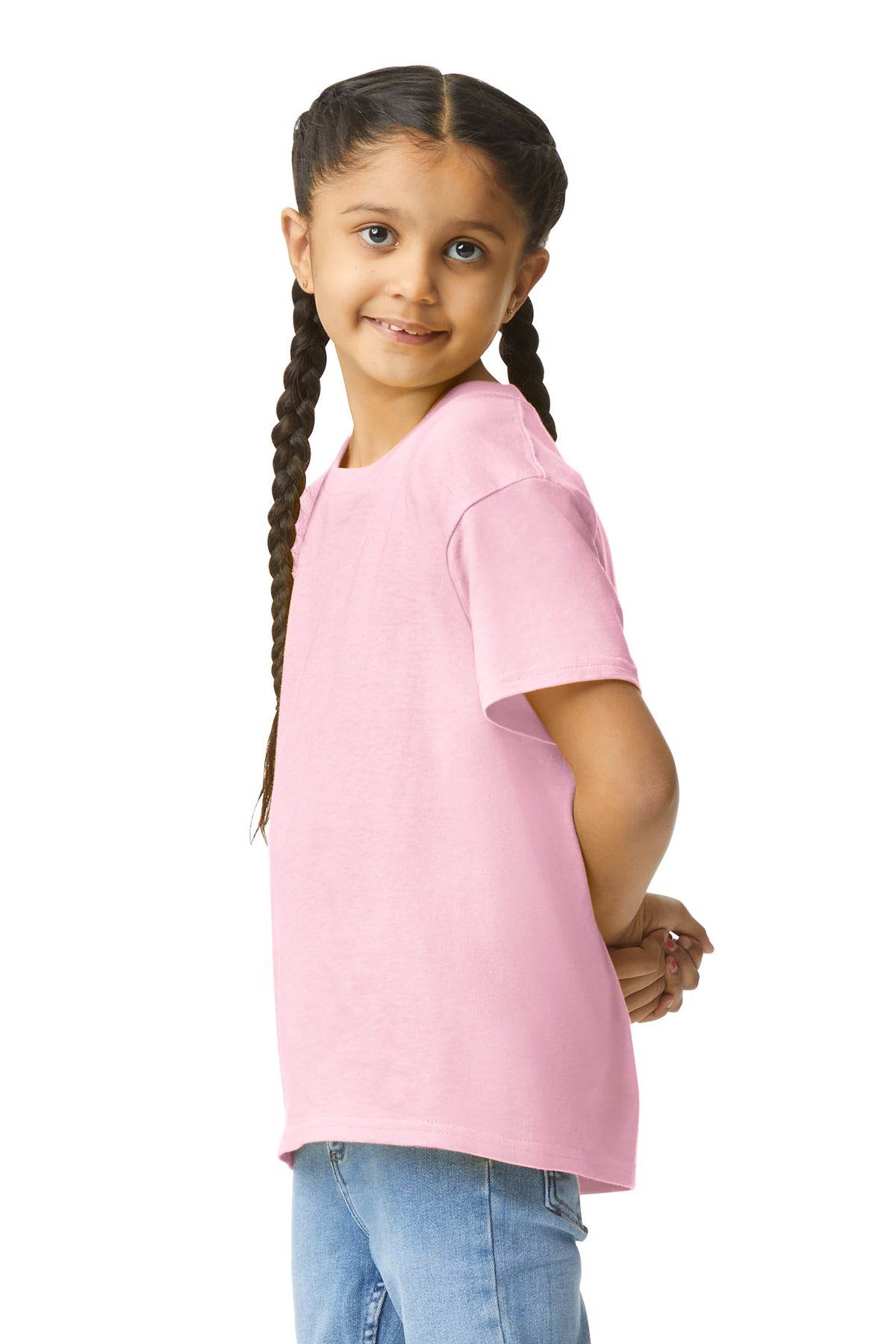 LightPink Gildan Youth Light Cotton Tee 3000B