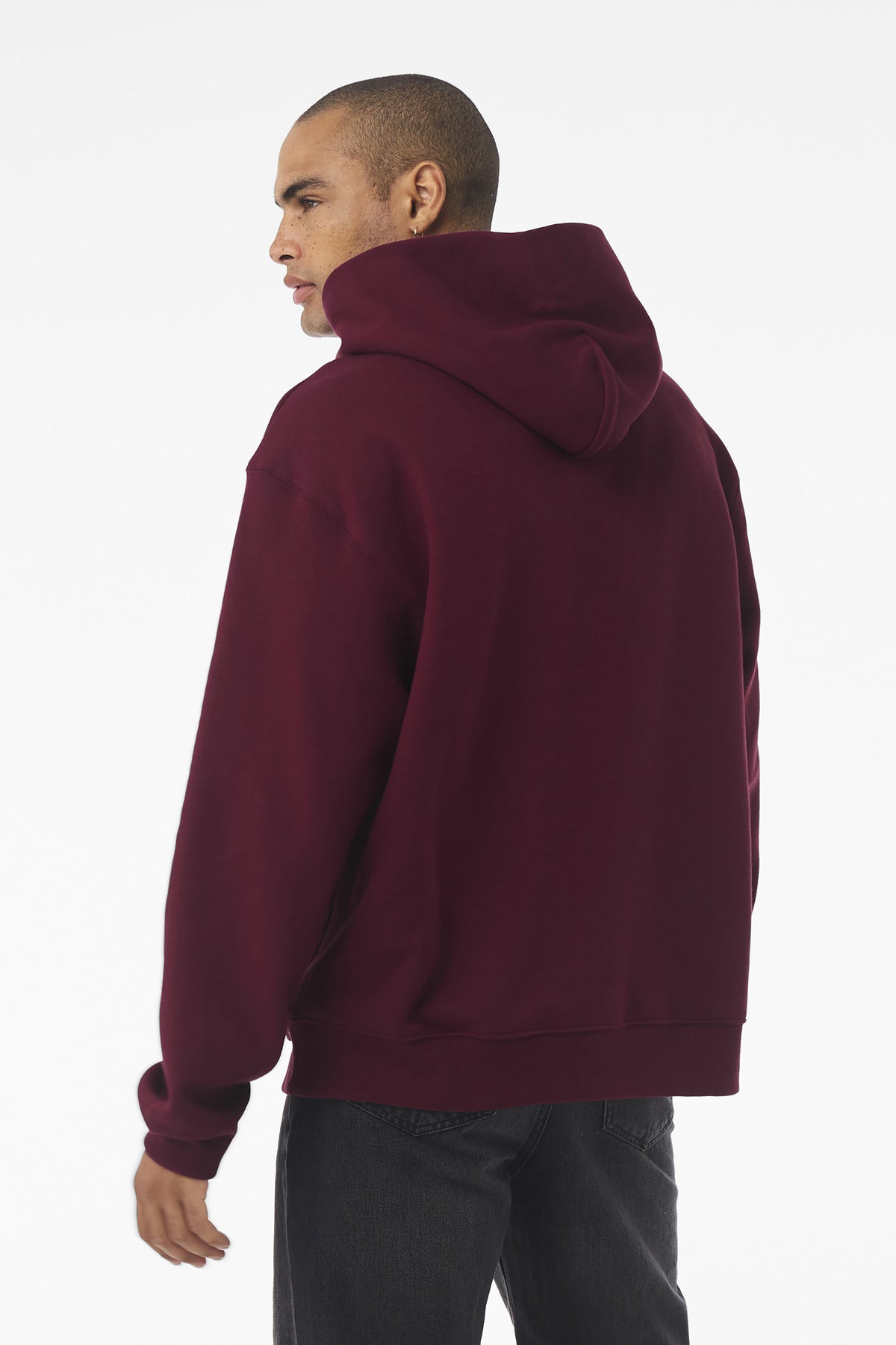 Maroon BELLA+CANVAS Unisex 10-Ounce Heavyweight Pullover Hoodie BC4719