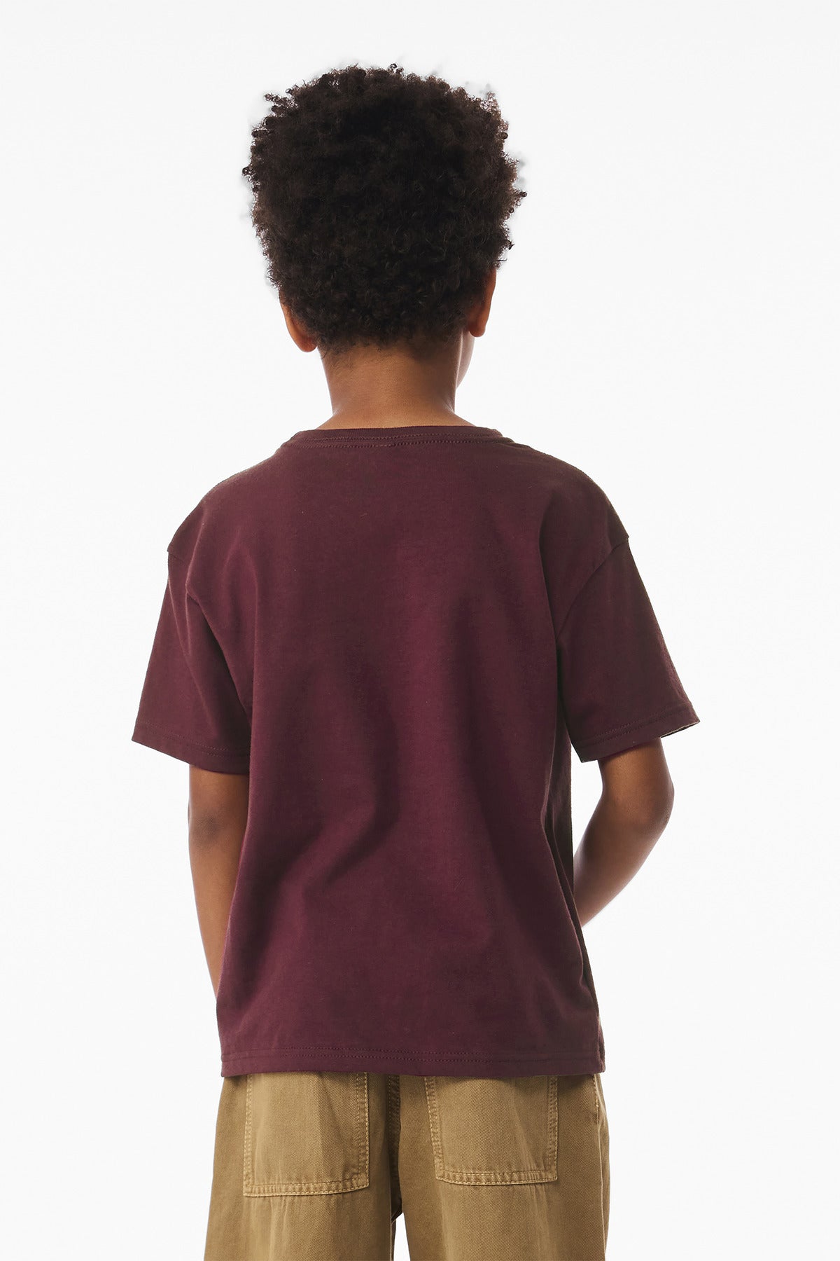Maroon BELLA+CANVAS Youth 6-Ounce Heavyweight Tee BC3010Y