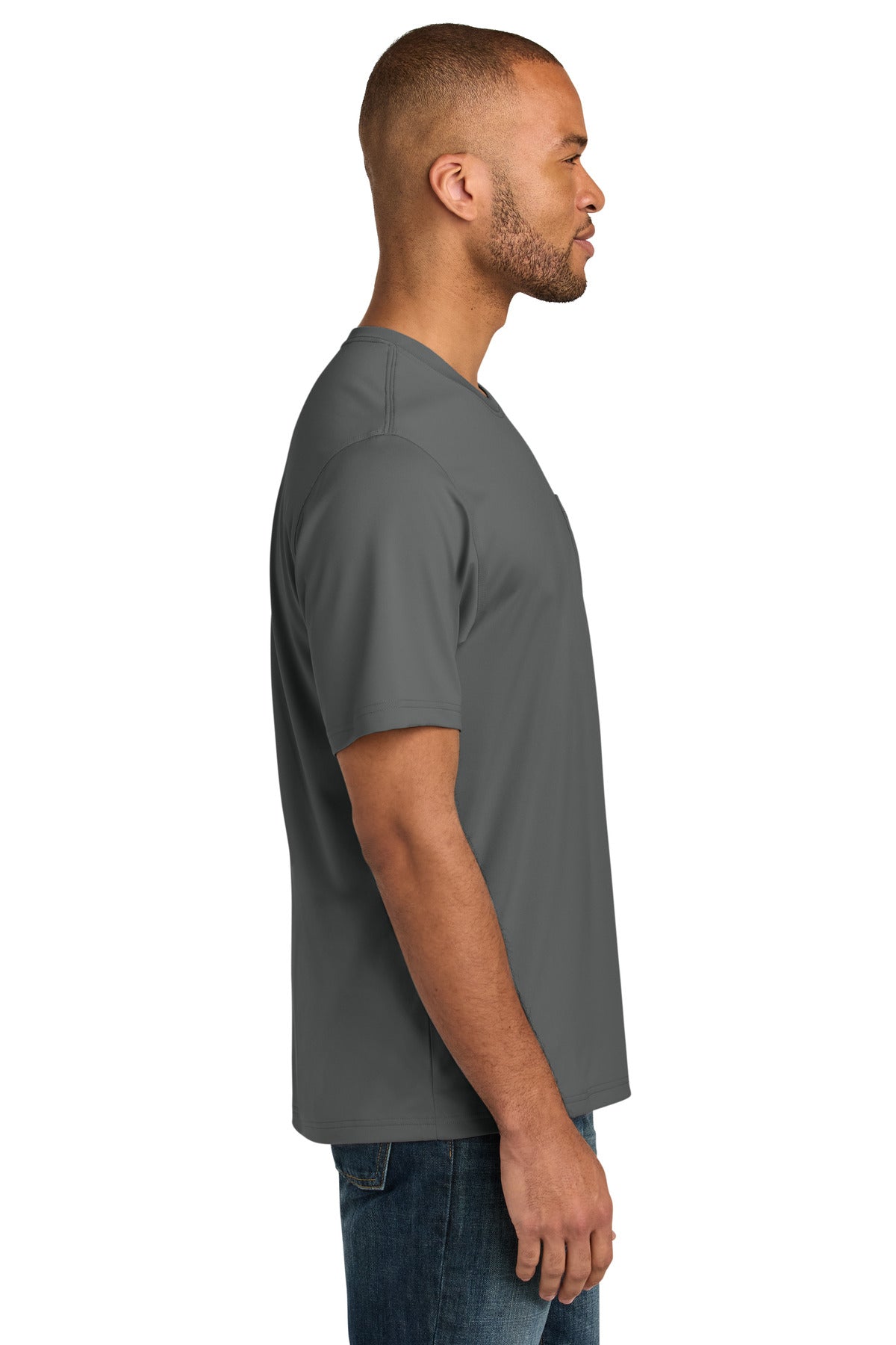 MetalGrey CornerStone Workwear Pro Short Sleeve Pocket Tee CS440P