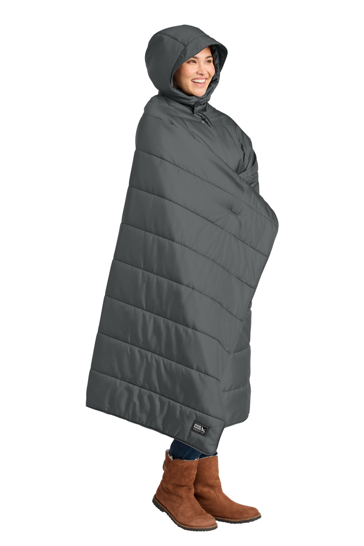 MetalGrey Eddie Bauer Puffy Camp Poncho EB755