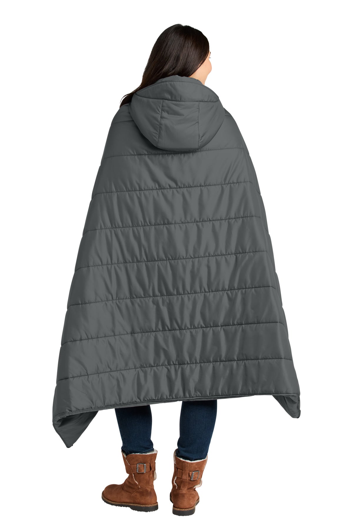 MetalGrey Eddie Bauer Puffy Camp Poncho EB755