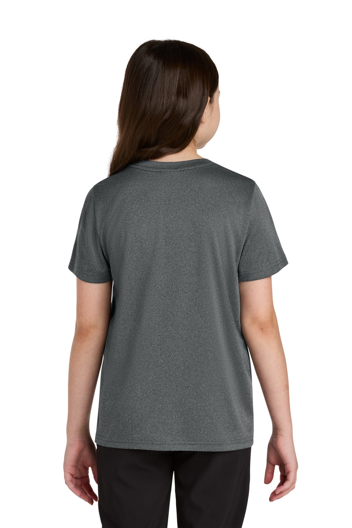 MetalGryHt Port & Co Youth Heather Performance Tee PC390Y