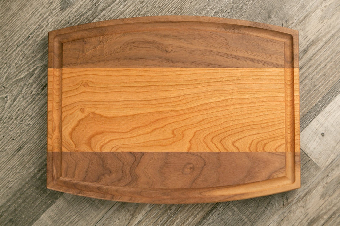 Multi-Species Charcuterie/Cutting Board - 9"x12" Arched with Juice Groove - Etchified-Etchified-WCMS34