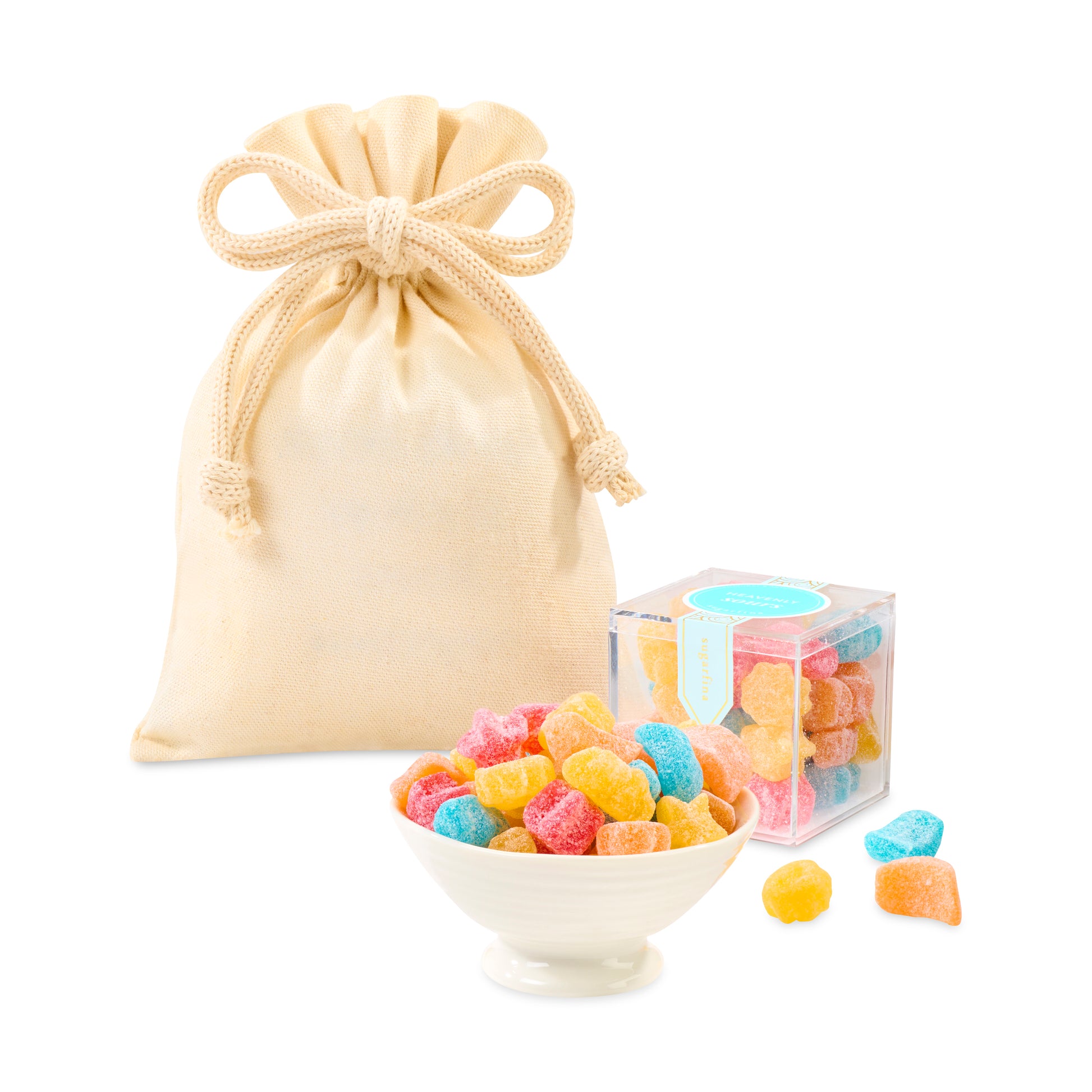 Natural Sugarfina Heavenly Sours Candy Cube Gift Bag plain