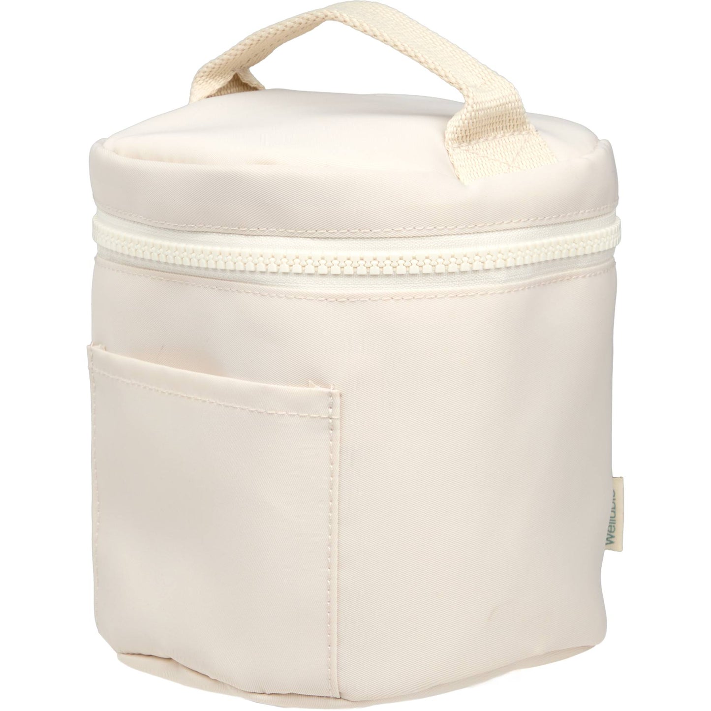 Natural Wellable Recycled Round Travel Case plain
